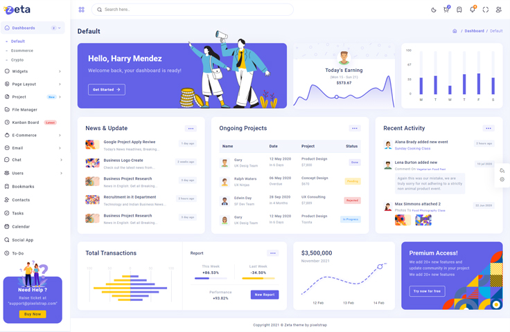 Vista del sistema CoreConta